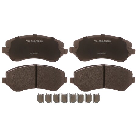 Acdelco Pad Kitfrt Disc Brk, 14D856Achf1 14D856ACHF1